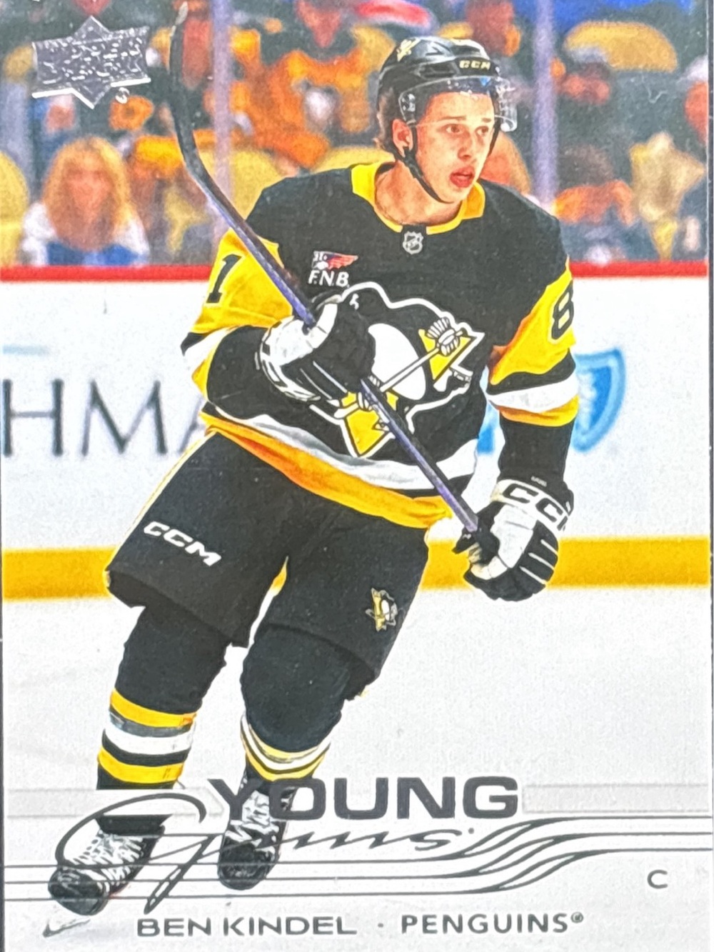 Upper Deck Young Guns Ben Kindel Penguins Hockey Trading Card